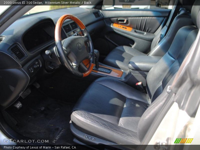 Millennium Silver Metallic / Black 2000 Lexus ES 300 Sedan