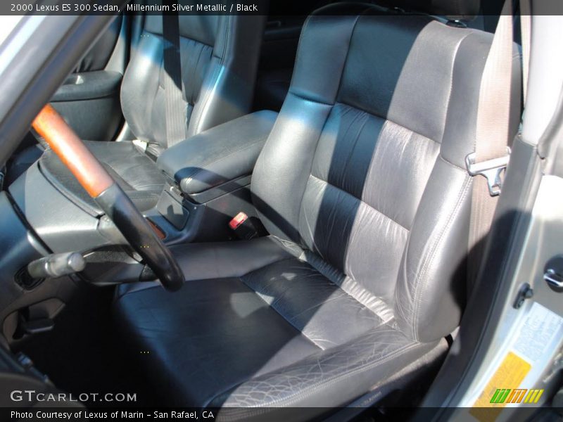 Millennium Silver Metallic / Black 2000 Lexus ES 300 Sedan
