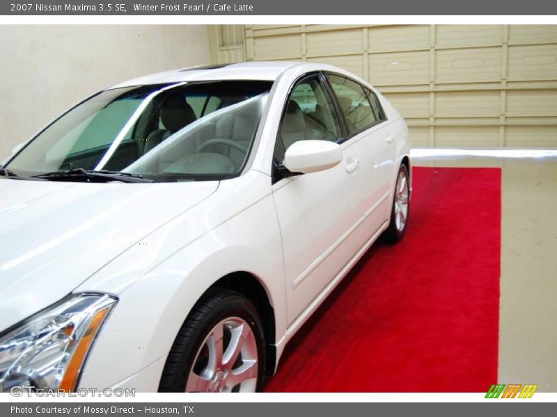 Winter Frost Pearl / Cafe Latte 2007 Nissan Maxima 3.5 SE