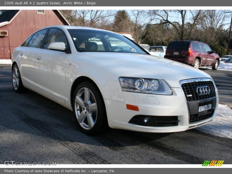 Arctic White / Beige 2006 Audi A6 4.2 quattro Sedan