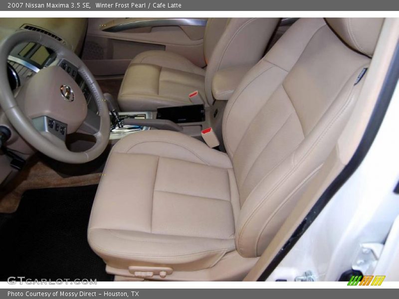 Winter Frost Pearl / Cafe Latte 2007 Nissan Maxima 3.5 SE