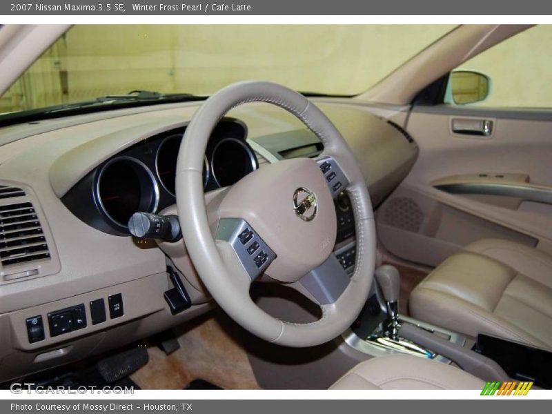 Winter Frost Pearl / Cafe Latte 2007 Nissan Maxima 3.5 SE
