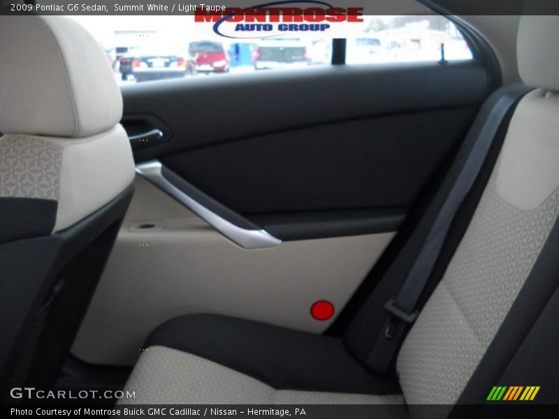 Summit White / Light Taupe 2009 Pontiac G6 Sedan