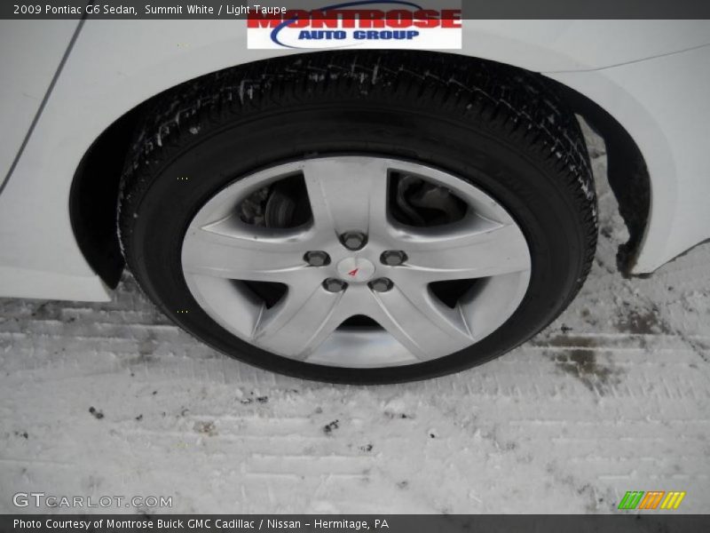 Summit White / Light Taupe 2009 Pontiac G6 Sedan