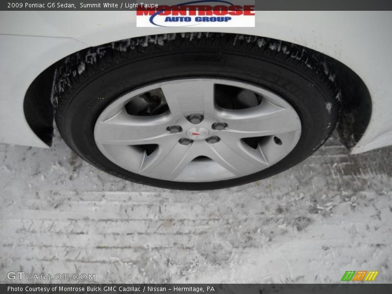 Summit White / Light Taupe 2009 Pontiac G6 Sedan