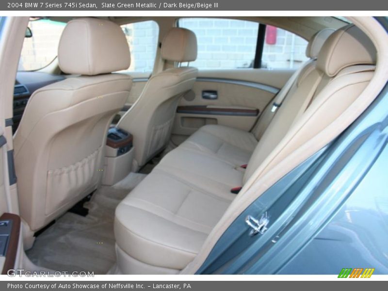 Slate Green Metallic / Dark Beige/Beige III 2004 BMW 7 Series 745i Sedan