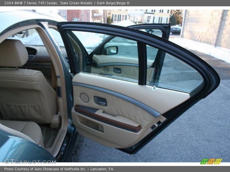 Slate Green Metallic / Dark Beige/Beige III 2004 BMW 7 Series 745i Sedan