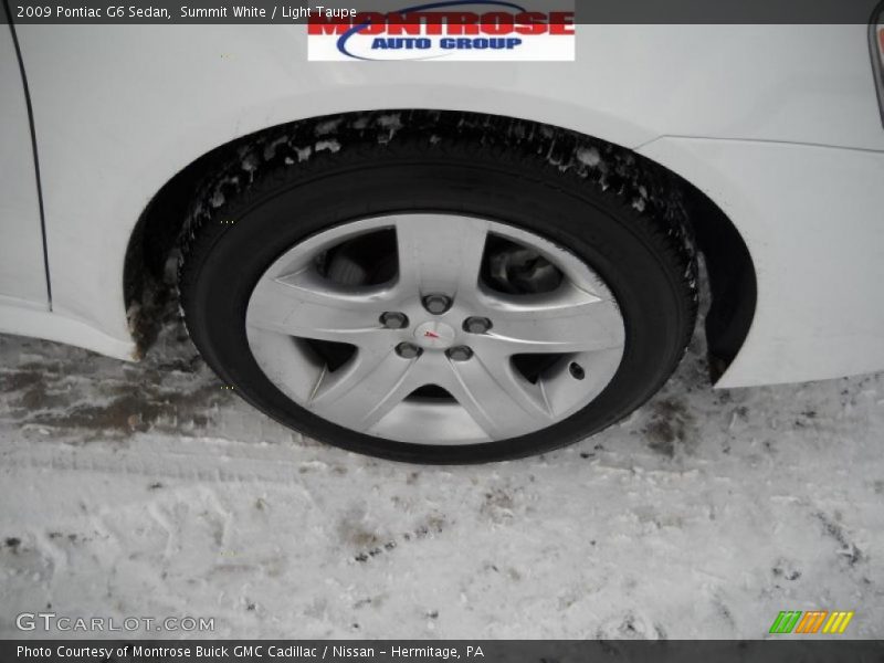 Summit White / Light Taupe 2009 Pontiac G6 Sedan