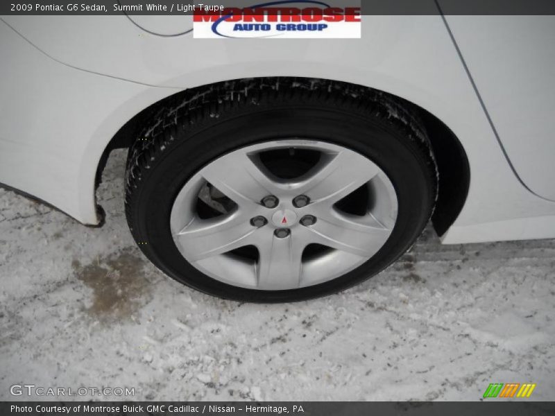 Summit White / Light Taupe 2009 Pontiac G6 Sedan