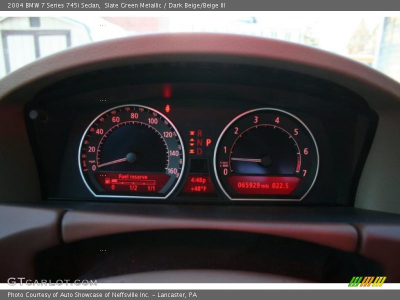 Slate Green Metallic / Dark Beige/Beige III 2004 BMW 7 Series 745i Sedan