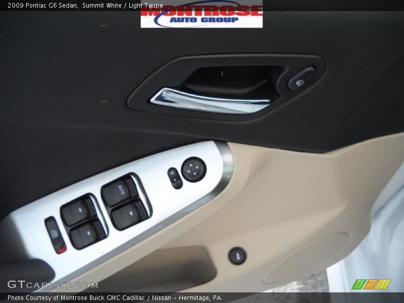 Summit White / Light Taupe 2009 Pontiac G6 Sedan