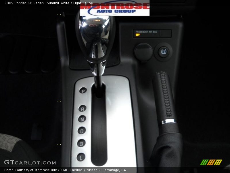 Summit White / Light Taupe 2009 Pontiac G6 Sedan