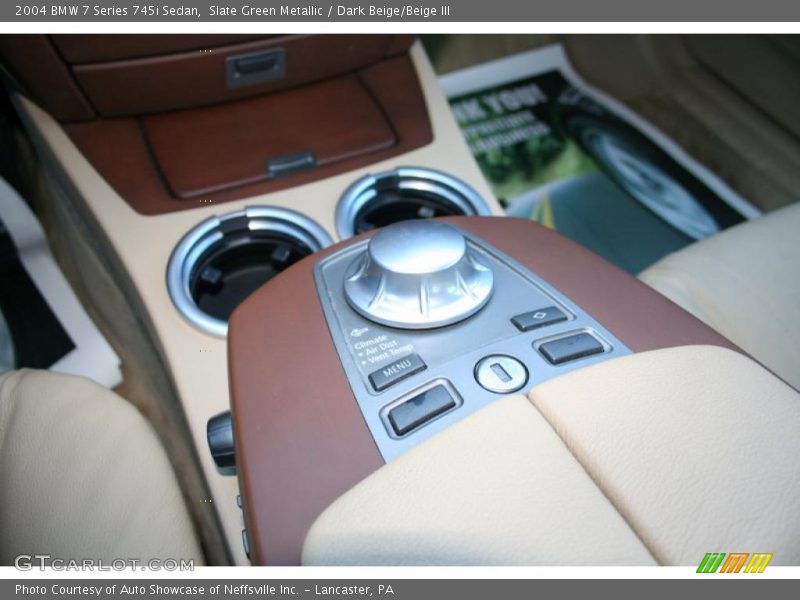 Slate Green Metallic / Dark Beige/Beige III 2004 BMW 7 Series 745i Sedan