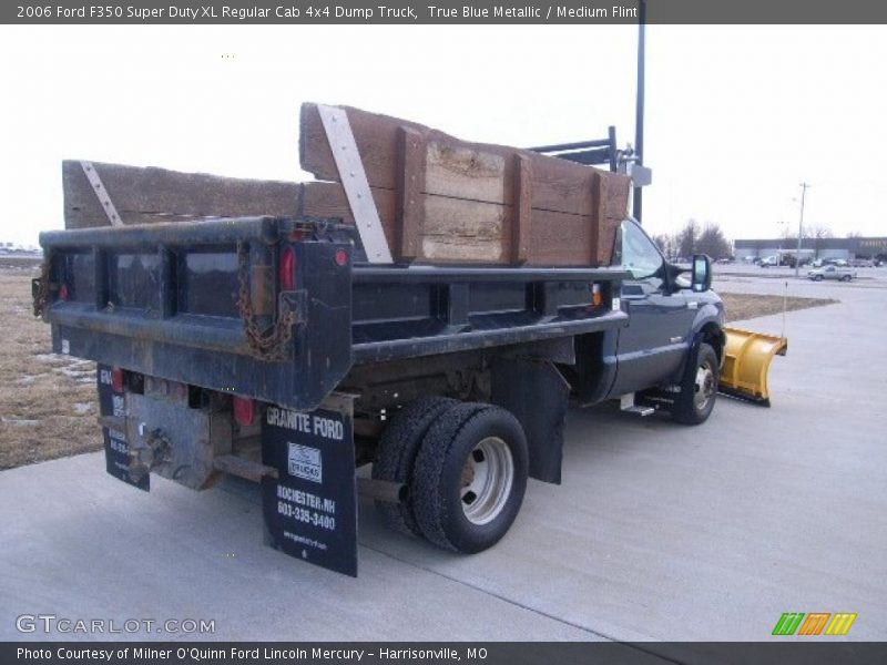 True Blue Metallic / Medium Flint 2006 Ford F350 Super Duty XL Regular Cab 4x4 Dump Truck