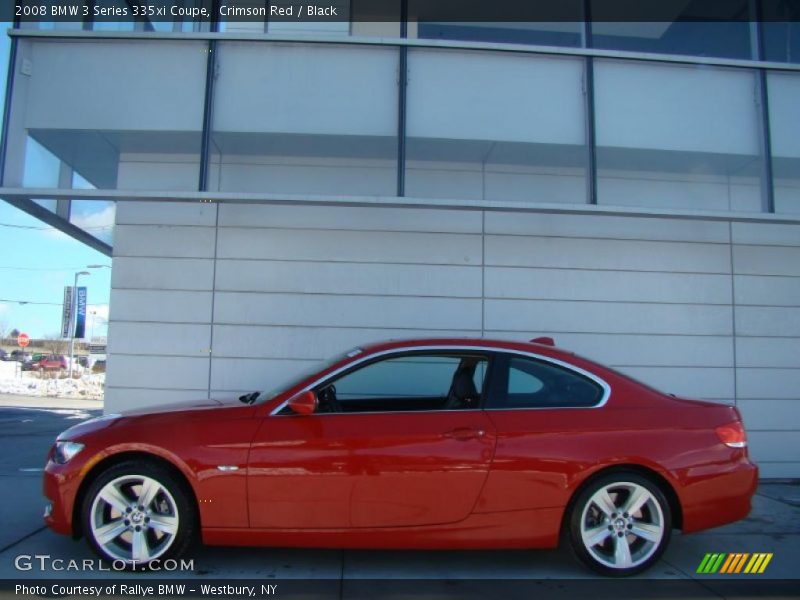 Crimson Red / Black 2008 BMW 3 Series 335xi Coupe