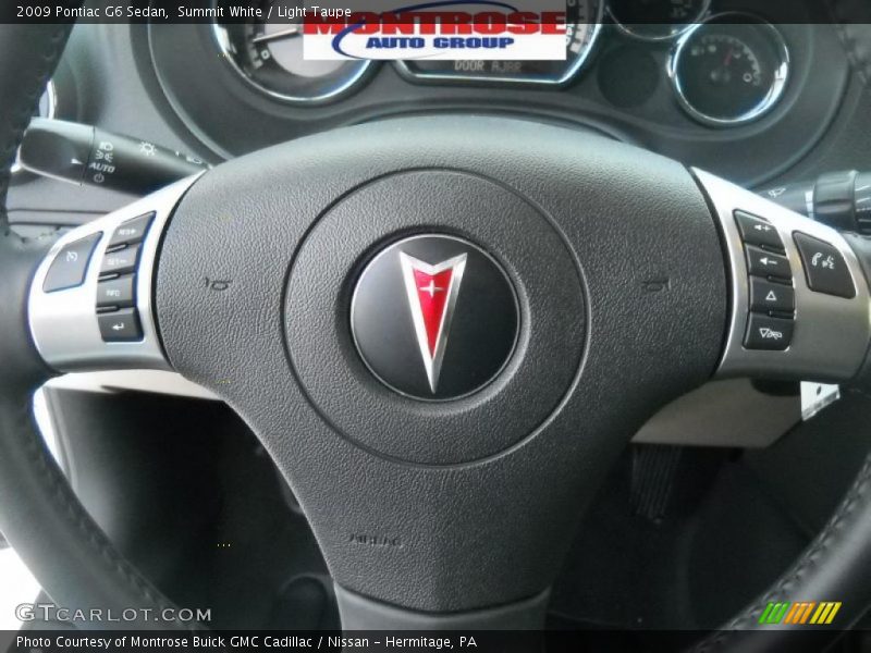 Summit White / Light Taupe 2009 Pontiac G6 Sedan