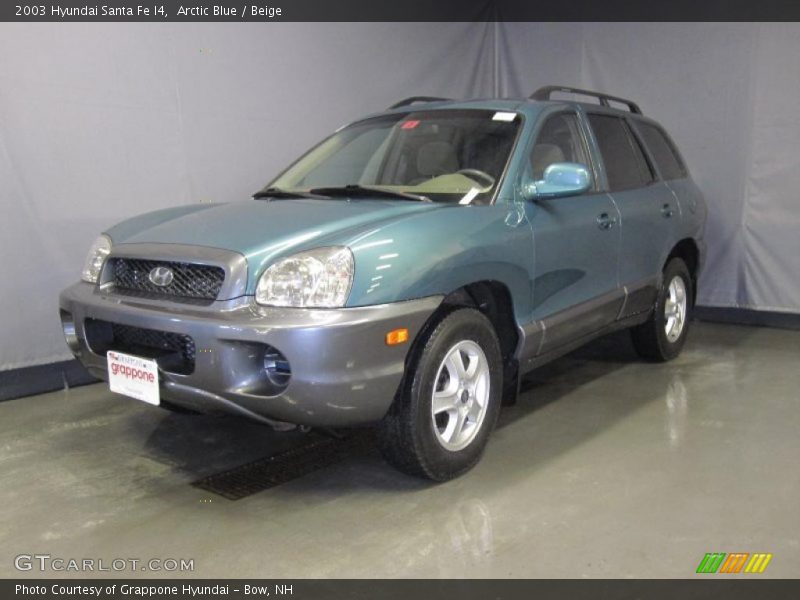 Arctic Blue / Beige 2003 Hyundai Santa Fe I4