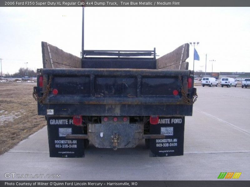 True Blue Metallic / Medium Flint 2006 Ford F350 Super Duty XL Regular Cab 4x4 Dump Truck
