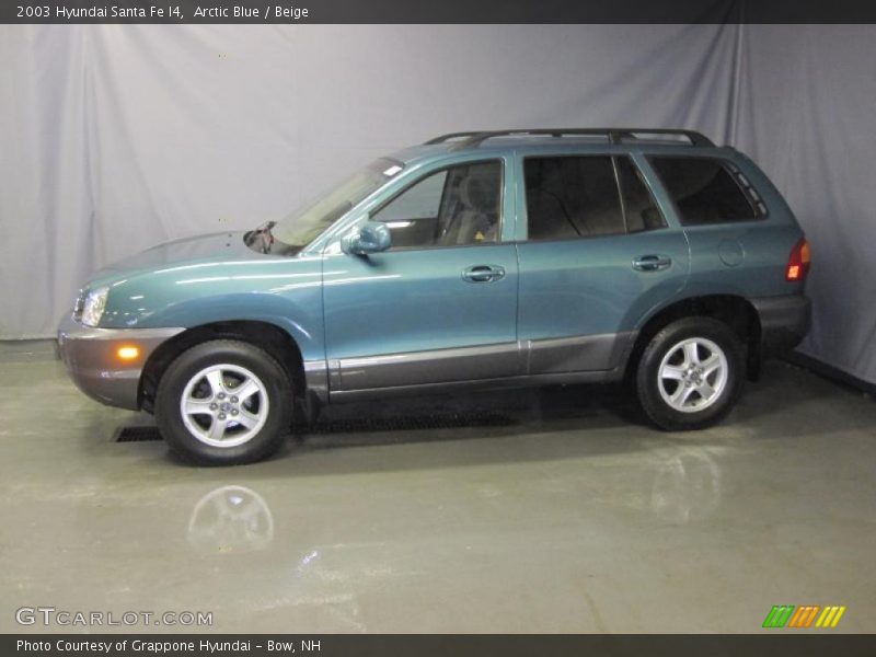 Arctic Blue / Beige 2003 Hyundai Santa Fe I4