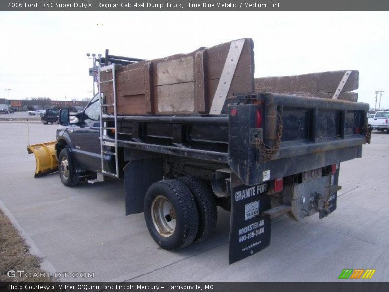True Blue Metallic / Medium Flint 2006 Ford F350 Super Duty XL Regular Cab 4x4 Dump Truck