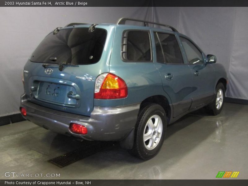 Arctic Blue / Beige 2003 Hyundai Santa Fe I4