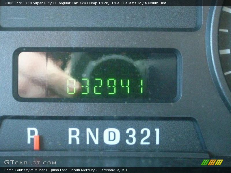 True Blue Metallic / Medium Flint 2006 Ford F350 Super Duty XL Regular Cab 4x4 Dump Truck