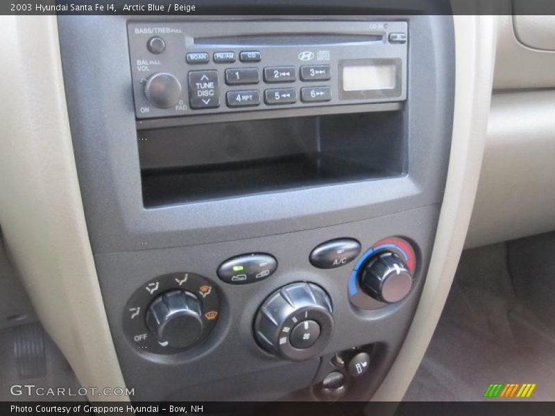 Arctic Blue / Beige 2003 Hyundai Santa Fe I4