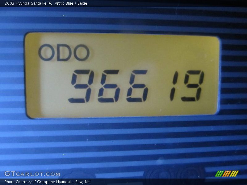 Arctic Blue / Beige 2003 Hyundai Santa Fe I4
