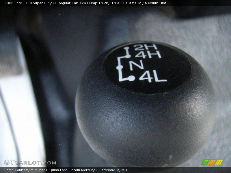 True Blue Metallic / Medium Flint 2006 Ford F350 Super Duty XL Regular Cab 4x4 Dump Truck