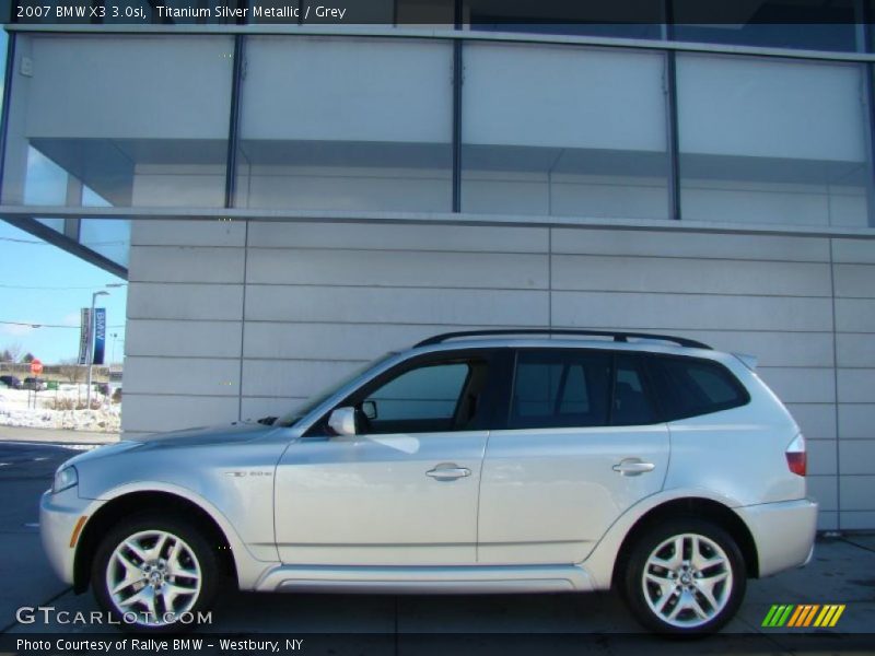 Titanium Silver Metallic / Grey 2007 BMW X3 3.0si