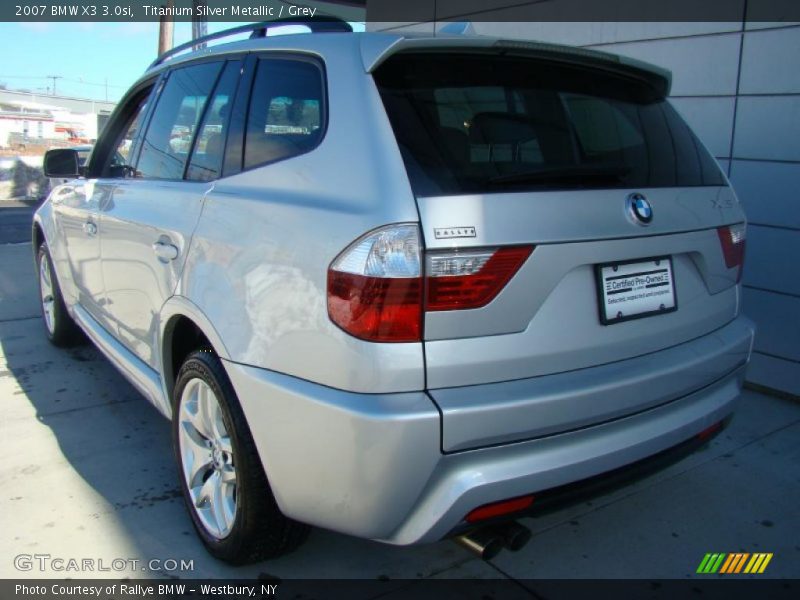 Titanium Silver Metallic / Grey 2007 BMW X3 3.0si