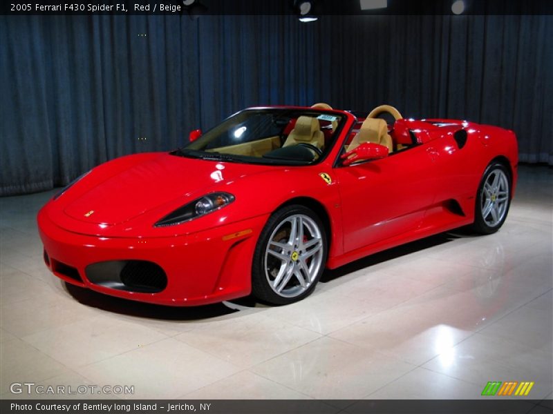 Red / Beige 2005 Ferrari F430 Spider F1