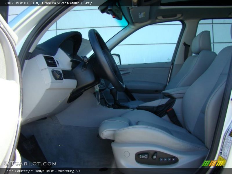 Titanium Silver Metallic / Grey 2007 BMW X3 3.0si