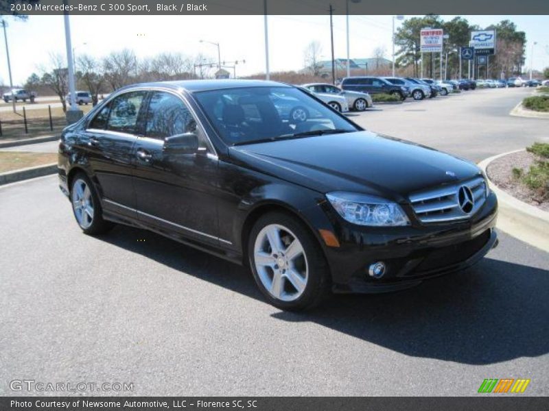 Black / Black 2010 Mercedes-Benz C 300 Sport