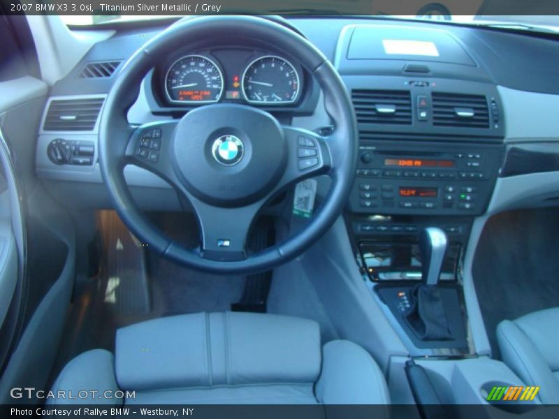 Titanium Silver Metallic / Grey 2007 BMW X3 3.0si
