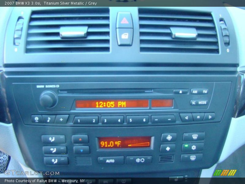 Titanium Silver Metallic / Grey 2007 BMW X3 3.0si