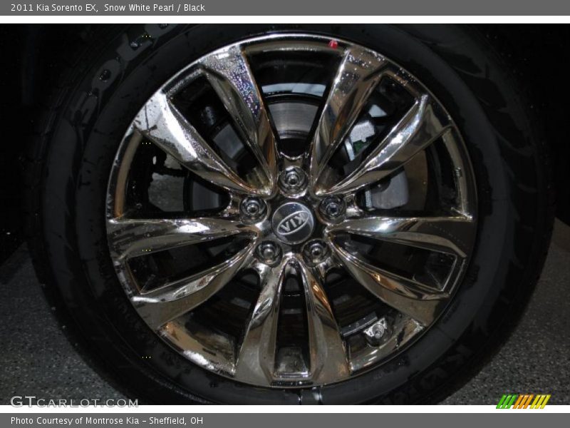 Snow White Pearl / Black 2011 Kia Sorento EX