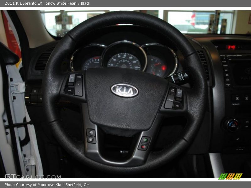 Snow White Pearl / Black 2011 Kia Sorento EX