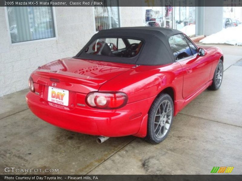 Classic Red / Black 2005 Mazda MX-5 Miata Roadster