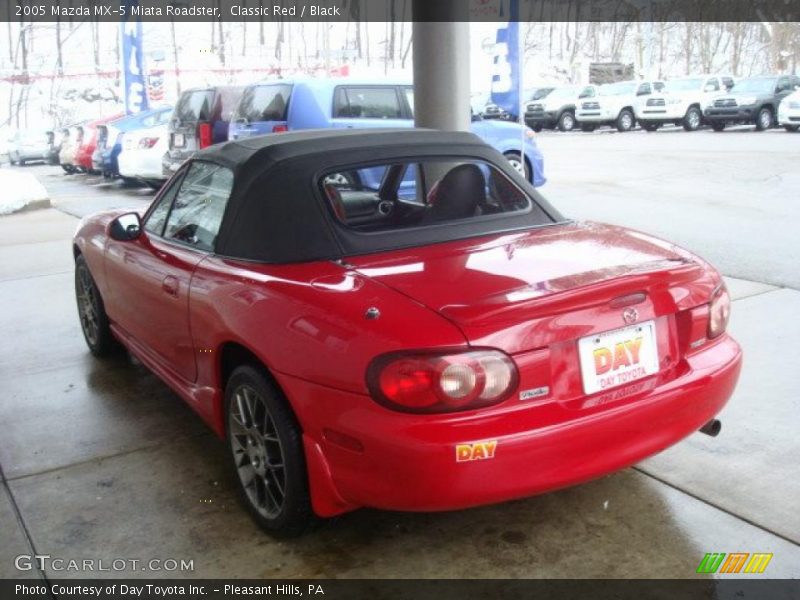 Classic Red / Black 2005 Mazda MX-5 Miata Roadster