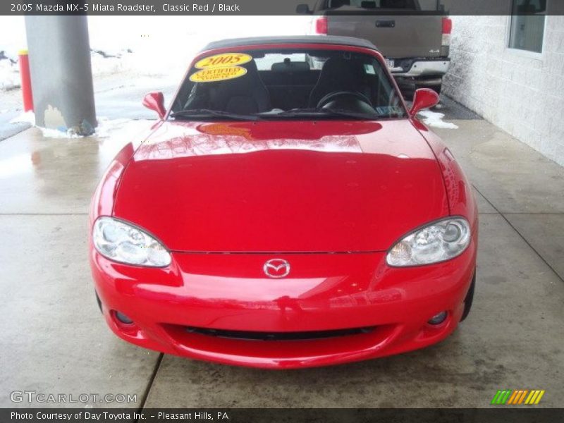 Classic Red / Black 2005 Mazda MX-5 Miata Roadster