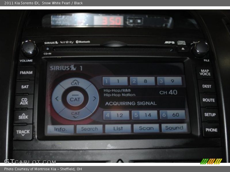 Snow White Pearl / Black 2011 Kia Sorento EX