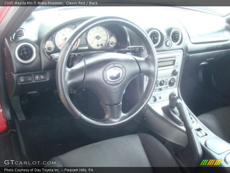 Classic Red / Black 2005 Mazda MX-5 Miata Roadster