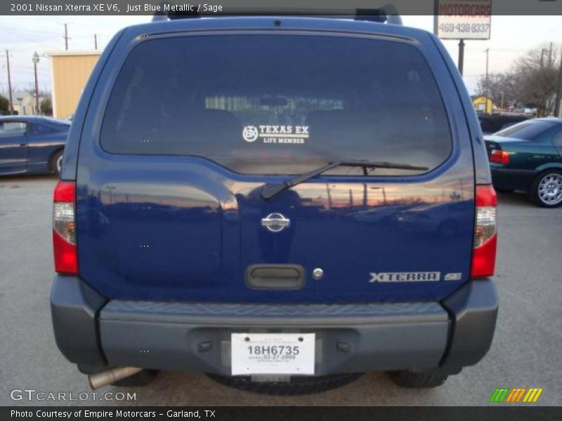 Just Blue Metallic / Sage 2001 Nissan Xterra XE V6