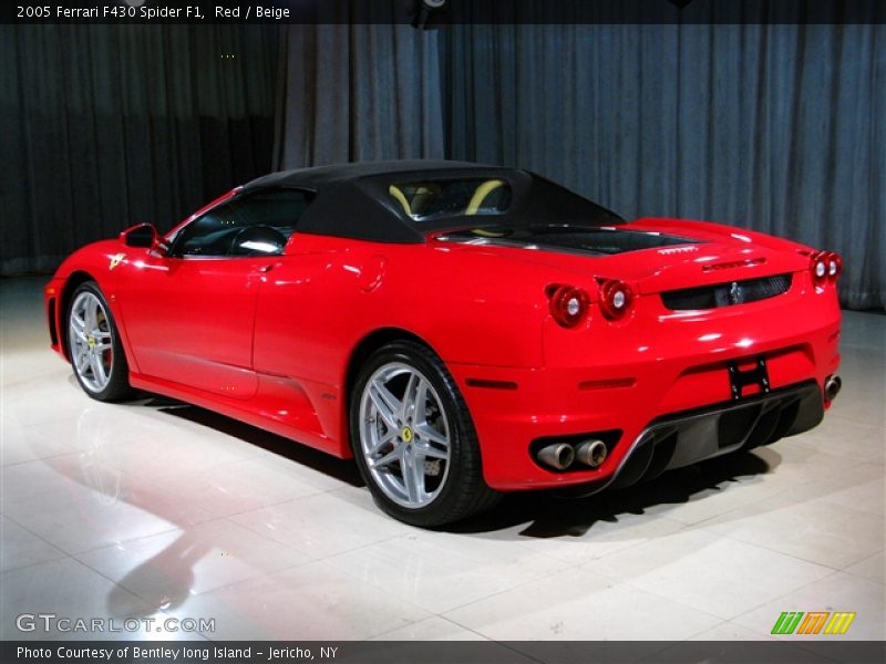Red / Beige 2005 Ferrari F430 Spider F1