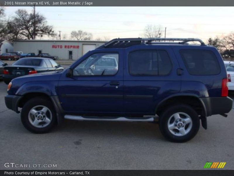 Just Blue Metallic / Sage 2001 Nissan Xterra XE V6