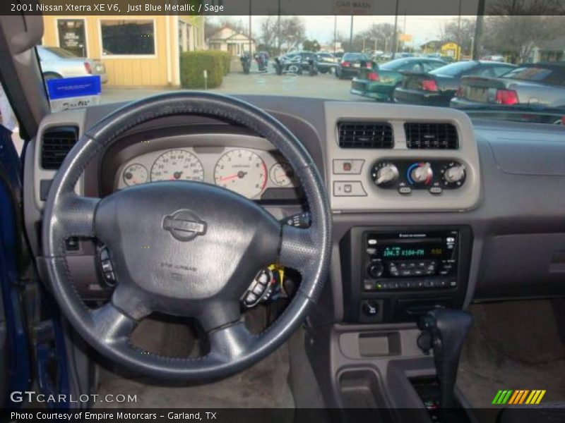 Just Blue Metallic / Sage 2001 Nissan Xterra XE V6