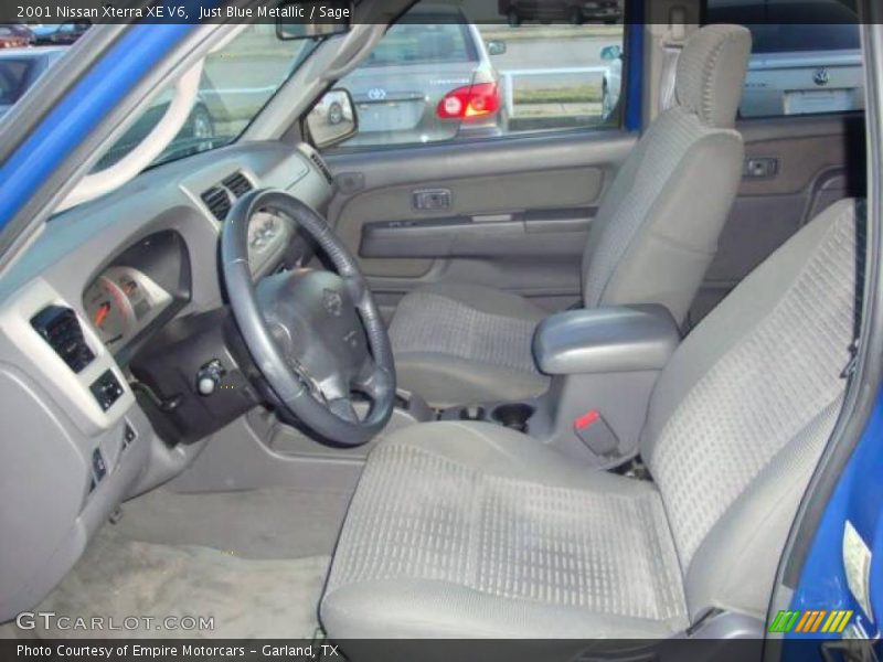 Just Blue Metallic / Sage 2001 Nissan Xterra XE V6