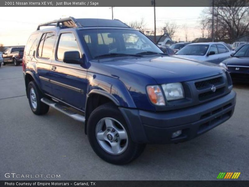 Just Blue Metallic / Sage 2001 Nissan Xterra XE V6