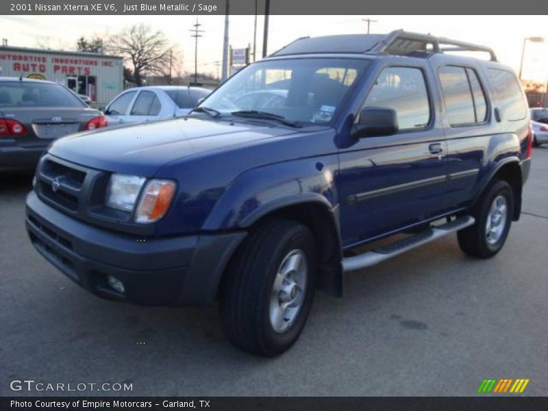 Just Blue Metallic / Sage 2001 Nissan Xterra XE V6
